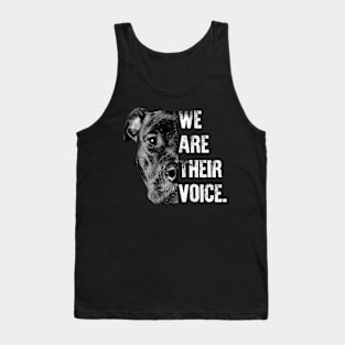 Love Pitbull We Are Their Voice Tank Top